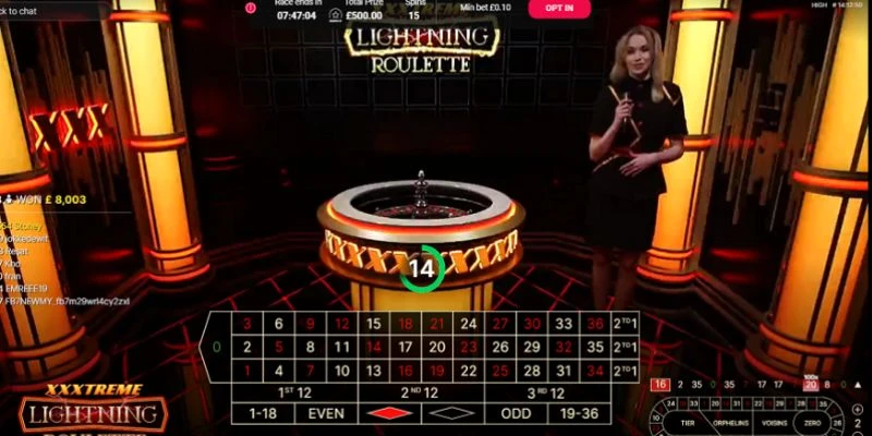 Cách chơi Lightning Roulette thắng đậm