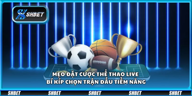 Mẹo đặt cược thể thao live - Bí kíp chọn trận đấu tiềm năng